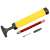 Spokey PAMPERO 10 hand pump, yellow, with hose and needle