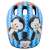 Top view of Spokey PENGUIN kids helmet with penguin pattern