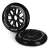 Spokey 120mm inline skate wheels, black, 2 pack