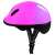 Spokey STRAPY Kinderhelm, pink mit blauem Muster, Seitenansicht, Sicherheit
