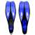 Spokey TROUT blue swimming fins, top view
