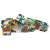 Spokey HOME JUNGLE resistance bands set, 3 different resistance levels, tropical print