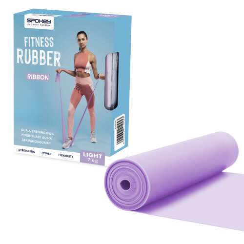 Spokey Lagana Fitness Traka, ljubičasta traka za vježbanje za istezanje, snagu i fleksibilnost