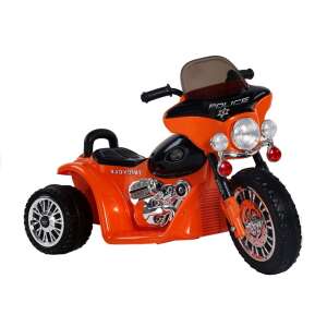 JT Police 6V Electric Tricycle, orange, kids ride-on toy, motorcycle design - Nonbrand Electric vehicle