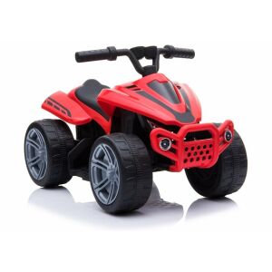 TR1805 Red 6V Electric Quad for Kids - Front Angled View - Nonbrand Electric vehicle