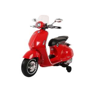 Czerwony skuter elektryczny Vespa GTS 300