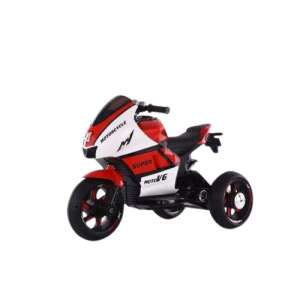 Czerwono-biały motocykl elektryczny HT-5188 12V dla dzieci - Nonbrand Pojazd elektryczny