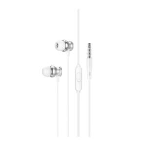 Hoco M106 Fountain silver wired earphones with 3.5mm jack - Hoco