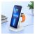 Hoco CW43 Graceful 3-in-1 Kabellose Ladestation für iPhone, Apple Watch und AirPods - Weiß