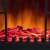 Somogyi FKK 04 electric fireplace, close-up of the realistic flame effect