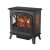 Somogyi FKK 04 electric fireplace, black, 1850W, with realistic flame effect