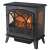 Somogyi FKK 04 electric fireplace, black, 1850W, with realistic flame effect