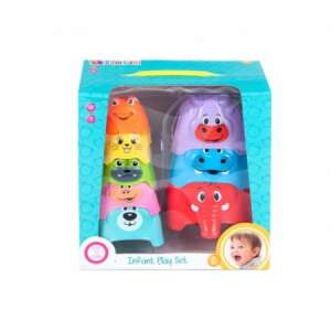 BamBam készségfejlesztő játék - egymásra rakható állatos poharak