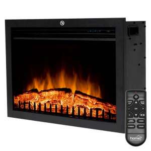 Home by Somogyi electric fireplace with realistic flame effect and remote control - Electric fireplace