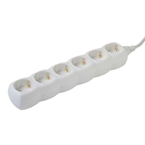 6-way Power Strip 3m White