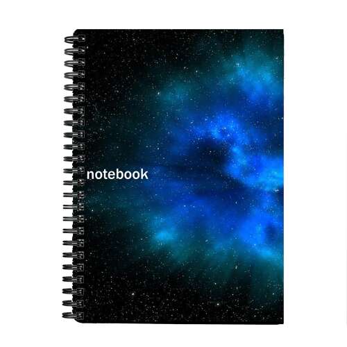 Bullet journal mágneses notesz, A5, 180 oldal - Galaxis kék - Betűrengeteg
