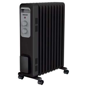 Sencor SOH 3309BK 9-fin oil-filled radiator, black - Sencor