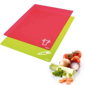 Set de tăblițe de tăiat flexibile Westmark 1177, 2 bucăți, verde și roșu, pentru legume și carne - Tocatoare de bucătărie