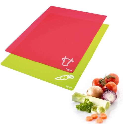 Set de tăblițe de tăiat flexibile Westmark 1177, 2 bucăți, verde și roșu, pentru legume și carne