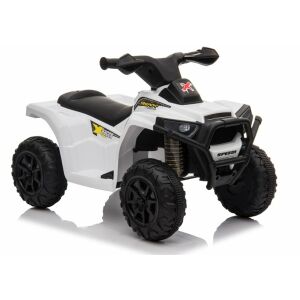 Speedi White 6V Electric Quad for Children - Front Angled View - Nonbrand Electric vehicle