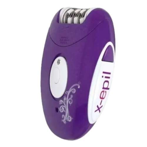 Епилатор X-Epil Sensation, лилав, безжичен, устройство за епилация за премахване на косъм