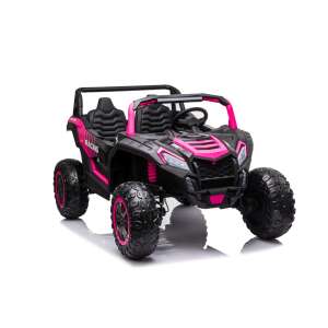 Buggy A032 pink 24V 2 motoros 2 x 200 W Elektromos kisautó 2.4GHz szülői távirányítóval, nyitható ajtóval, EVA kerekekkel 9005 69270327 Elektromos jármű - Rózsaszín