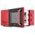 Sencor SMW 1920RD roter Mikrowellenherd, offene Tür, Seitenansicht
