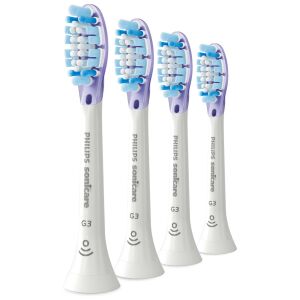 Philips Sonicare G3 Premium Gum Care Bürstenköpfe, 4er-Pack - Philips Zahnbürste und Munddusche Ersatzkopf