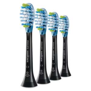 Philips Sonicare C3 Premium Plaque Defence Zahnbürstenköpfe, 4er Pack - Philips Zahnbürste und Munddusche Ersatzkopf
