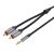 2xRCA cable (Cinch) jack to 3.5mm Vention BCNBH 2m (grey) 69310395