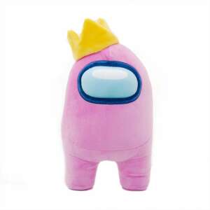 Among Us Rosa Plüschtier mit Krone, 30cm - Kuscheltiere