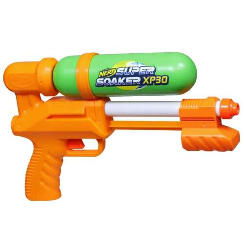 NERF Super Soaker XP30 vízipisztoly, narancssárga és zöld játék vízipuska
