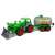 Wader Polesie toy tractor with a tank trailer, green and grey, 57 cm