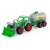 Wader Polesie toy tractor with a tank trailer, green and grey, 57 cm