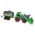 Wader Polesie toy tractor with a tank trailer, green and grey, 57 cm