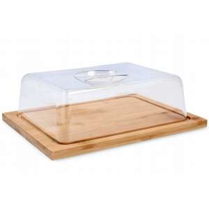 Cook Line bamboo cutting board with lid, 20x13.5 cm - Cutting board