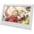 Sencor SDF742WE 7 inch digital photo frame, white, displaying a photo of a mother and daughter