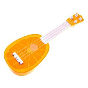 Gyermek műanyag gitár narancs mintával (37 x 12,5 x 4 cm) 69314703 Játék hangszerek - Gitár