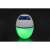 Flowclear MusicWave floating Bluetooth speaker with LED light, white and blue, with green light