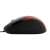 Esperanza Sirius wired mouse, black and red, side view