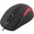 Esperanza Sirius wired mouse, black and red, angled view