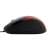 Esperanza Sirius wired mouse, black and red, side view