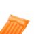 Nahaufnahme des Kissens der aufblasbaren Schwimmmatratze Bestway, orangefarbene Farbe