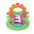 Bestway Inflatable Play Center with Slide and Sprinkler