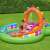 Bestway Music Land Inflatable Play Center with slide, splash pad, and piano