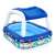 Bestway Sea Captain inflatable pool with canopy, 213 x 155 x 132 cm