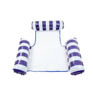 Inflatable Beach Lounger Dark Blue 135329577 - Beach Chair