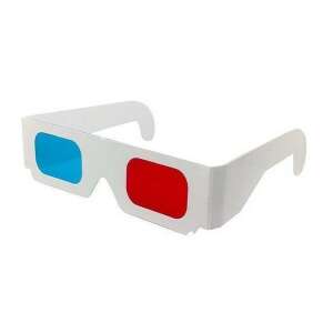 Vörös cián 3D szemüveg - Papírkeretes fehér 69320226 