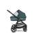 P&M universal stroller mosquito net, black, protects baby from insects, breathable, fits most strollers, shown on a stroller with a bassinet