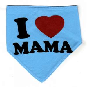 Pamut nyálkendő kék - I Love Mama 69321334 